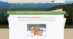 Desktop Screenshot of lakelurelabradoodles.com